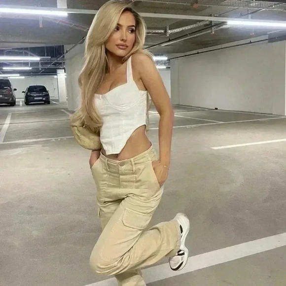 Zara denim corset top - Picture 5 of 11